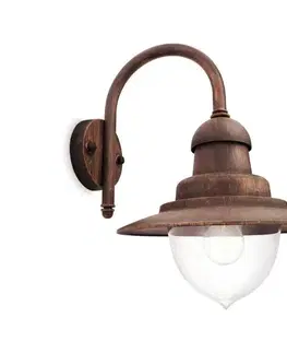 Svietidlá Philips 01652/06/PN - Vonkajšie nástenné svietidlo MYGARDEN RAINDROP 1xE27/53W/230V IP44 01652/06/PN