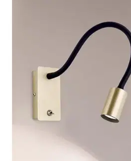 Svietidlá Orion WA 2-1342 - LED Flexibilná nástenná lampička KURT LED/5W/230V zlatá WA 2-1342 MS-matt