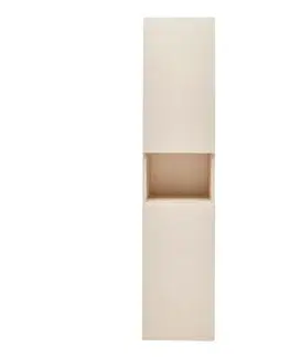 Kúpeľňový nábytok Kúpeľňová skrinka vysoká SAT Feel 36x165x32 cm béžová mat SATFEELV36BE SATFEELV36BE
