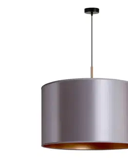 Svietidlá  - Luster na lanku CANNES 1xE27/15W/230V pr. 50 cm strieborná/medená 602341