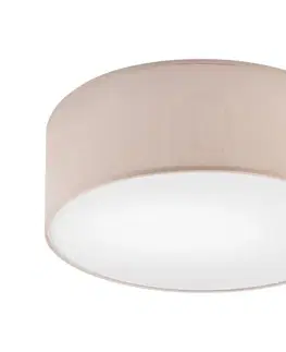 Svietidlá  Stropné svietidlo SIRJA DOUBLE 2xE27/15W/230V pr. 35 cm béžová LM-2.201