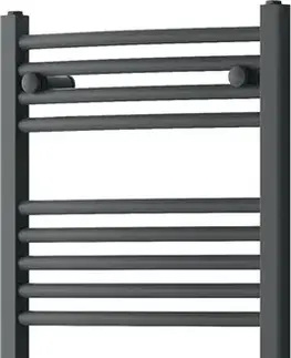 Radiátory do kúpeľne MEXEN - Ares vykurovací rebrík/radiátor 900 x 500 mm, 372 W, antracit W102-0900-500-00-66