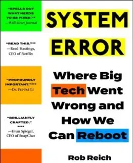 Veda, technika, elektrotechnika System Error - Rob Reich,Mehran Sahami,Jeremy M. Weinstein