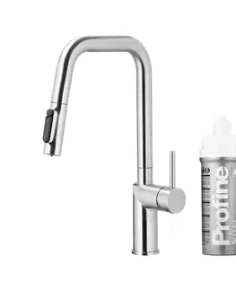 Kuchynské drezy KFA KFA - Batéria drezová DUERO PURE STYLE výsuvná s filtráciou nerez 6623-314-22