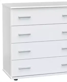 Komody do spálne Komoda S4 BL biela