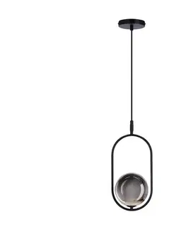 Svietidlá  Luster na lanku CORDEL 1xG9/28W/230V čierna/dymová čierna 31-44068