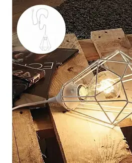 Lampy Eglo 79085 - Stolné svietidlo do zásuvky BYRON 1xE27/60W/230V biela 79085