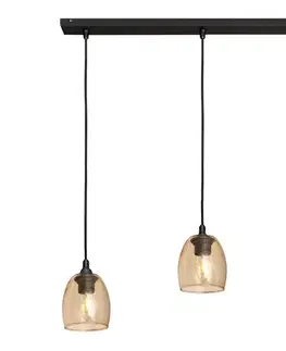 Svietidlá  Luster na lanku BRILLANT 3xE27/15W/230V béžová W-L 8014/3 BK+GO
