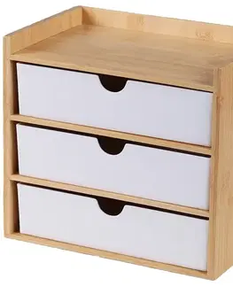 Kúpeľňové doplnky Úložná krabička 3-zásuvky ZF-002