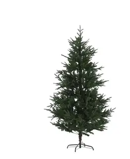 Vianočné stromčeky KONDELA Trisy vianočný stromček s kovovým stojanom 180 cm zelená