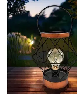 Svietidlá  WO3105 - LED Dekoračná stolná lampa LED/3xAA čierna/meď WO3105