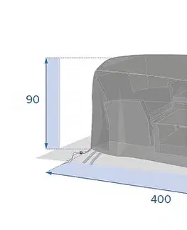 Záhradné slnečníky a doplnky DEOKORK Obal na záhradný nábytok 400x300x90 cm