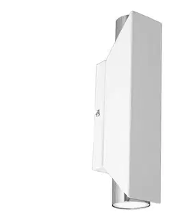 Svietidlá  Nástenné svietidlo WALL 2xGU10/8W/230V biela/lesklý chróm 3111