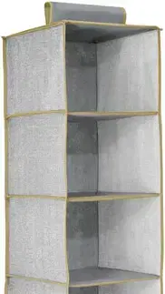 Kúpeľňové doplnky (ostatné) MAKRO - Organizér 5-poschodový krémový