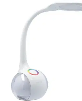 Lampičky Retlux RTL 202 Stolná LED lampa s ambientným podsvietením biela, 5 W