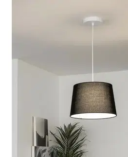 Svietidlá Brilagi - LED luster na lanku CERIA 1xE27/40W/230V pr. 30 cm čierny EG300171+EG781038