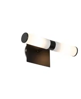 Nástenné osvetlenie Inteligentné nástenné svietidlo do kúpeľne čierne IP44 2-svetlá vrátane Zigbee G9 - Bath