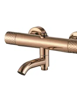 Sprchy a sprchové panely REA - Sprchová sada s termostatom LUNGO Diamond - Copper REA-P3300