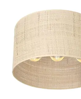 Svietidlá  Luster prisadený RATTAN 3xE27/60W/230V ratan 5275