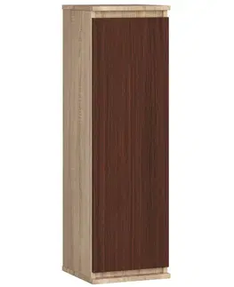 Kuchynské skrinky Vitrína CLAINA30, dub Sonoma / wenge