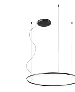 Svietidlá Redo 01-1949 - LED Luster na lanku ORBIT LED/55W/230V čierna 01-1949