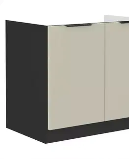 Kuchynské skrinky stojace Kuchynská skrinka Arona cashmere 80zl 2f bb