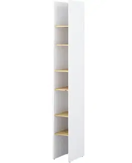 Nábytok Dig-net nábytok Regál Lenart BED CONCEPT BC-24 | biela / dub artisan