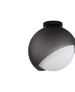 Svietidlá Ideal Lux - Stropné svietidlo BLOOM 1xE27/42W/230V, priemer 30 cm, čierne 366609