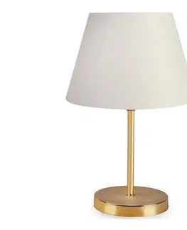 Lampy  Stolná lampa AYD 1xE27/60W/230V biela/zlatá 780SGN1801
