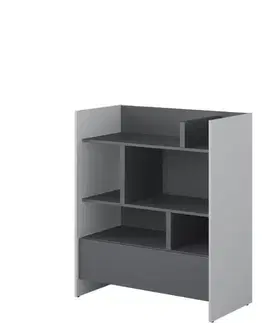 Nábytok Dig-net nábytok Regál Lenart BED CONCEPT BC-25 | sivá / grafit