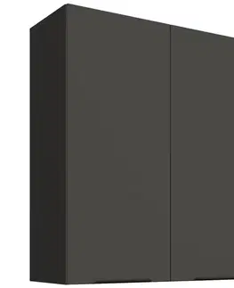Kuchynské skrinky visiace Kuchynská skrinka Aria-GR/BL anti fingerprint 80G-90 2F