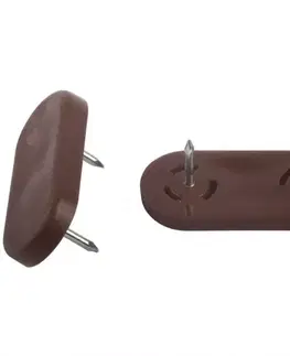 Príslušenstvo k nábytku Nabíjacie plastové podložky hnedé 45x20 mm