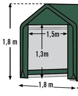 Záhrada Náhradná plachta pre prístrešok 1,8 x 1,8 m Dekorhome