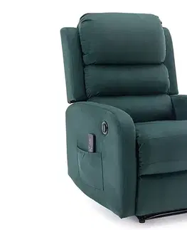 Kreslá PERSEFONA  rozkladacie relaxačné elektrické kreslo s funkciou masáže, šedé