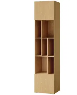 Regály Regál Lorin 4 Kašmír/Prírodný dub