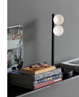 Lampy Ideal Lux - LED Stolná lampa PING PONG 2xLED/3W/230V CRI 90 čierna 313320