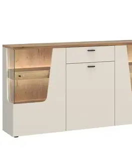 Komody do spálne Komoda Cut Out CTUK01 U118 3D1S kašmír