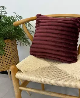 Prikrývky Obliečka na vankúš Nicola CL2617 40x40 cm bordová