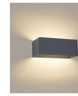 Svietidlá BRILAGI - LED vonkajšie nástenné svietidlo DONNANI LED/7W/230V 20 cm antracit IP44 BRI758
