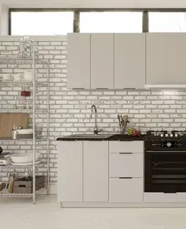 Kuchynské linky DAISY K 240 jednoduchá kuchynská linka 240 cm, kašmír