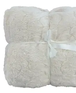 Ozdobné prikrývky Deka KX230/084 170x220 cm krémová