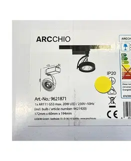 Svietidlá Arcchio - LED Bodové svietidlo do lištového systému RICK AR111 1xG53/13W/230V 4251096561036