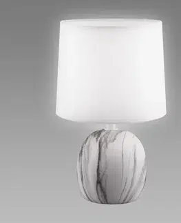 Lampy do obývačky Stolná lampa ATENA E14 C biela 04055 LB1