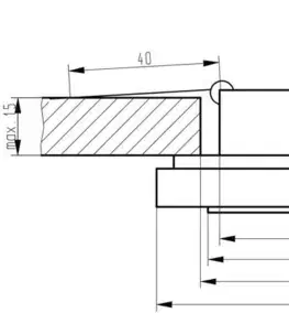 Bodové svetlá LED stropné svietidlo 1W 230V okrúhle matné sklo SS-30