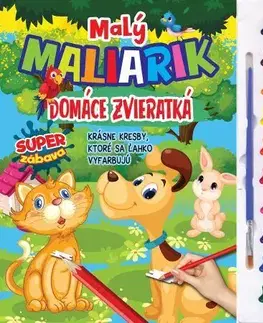 Nalepovačky, vystrihovačky, skladačky Malý maliarik Domáce zvieratká