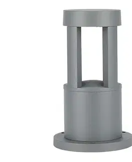 LED osvetlenie  LED Vonkajšia lampa LED/10W/230V 25cm 3000K IP65 šedá 128319