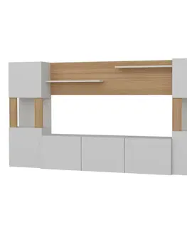 Konferenčné stolíky Televízna stena Lore White and Teak