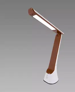Moderné lampy Lampa Gibon LED biela/hnedá 04002 LB1