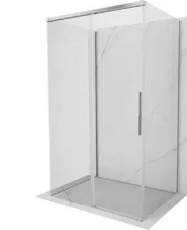 Sprchovacie kúty MEXEN/S - Rox-3S sprchovací kút 3 stenný, posuvný 130 x 100, transparent, chróm 8C2-130-100-01-00-3S
