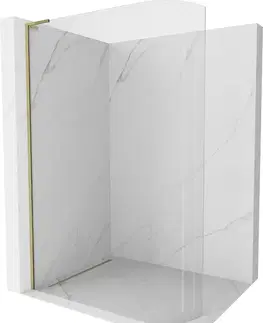 Sprchové dvere MEXEN/S - KiotoL Sprchová zástena WALK-IN 100 x 200, transparent, złota 800-100-103-50-06